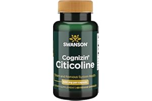 SWANSON ULTRA Swanson Cognizin Citicoline 1,000 Milligrams 60 Veg Capsules