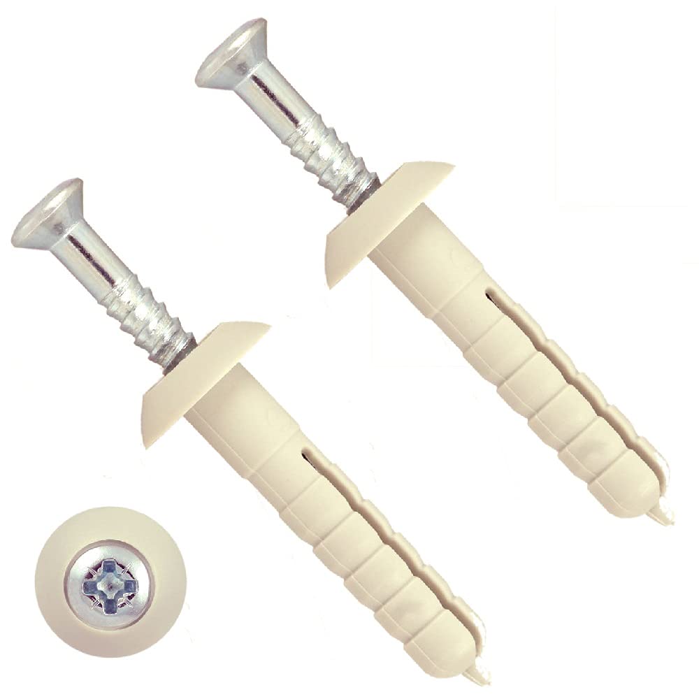 TERF® Nylon Hammer Fixing Mushroom Head Zinc 6.0mm X 60mm - Pack of 25