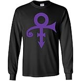 Prince Unisex-Adult Prince Official Merch Purple Love Symbol Long Sleeve Shirt