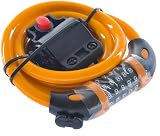 GOFRIEND Bike Lock 5 Digit Resettable Cable 1.2m x 12mm Orange TY566 view 6