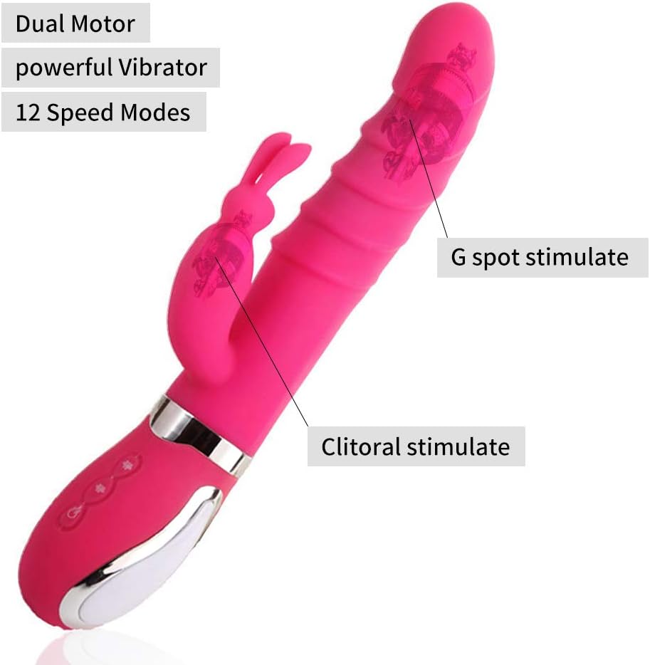 Multiple Modes Pleasure Cordless Waterproof USB Cable Rechargeable Soft Quiet Wireless Dual Motor Rábbít Vǐbrǎtǒr Portable Decompression Artifact clótǒrāl G~Spôt Vîb~rá~tör