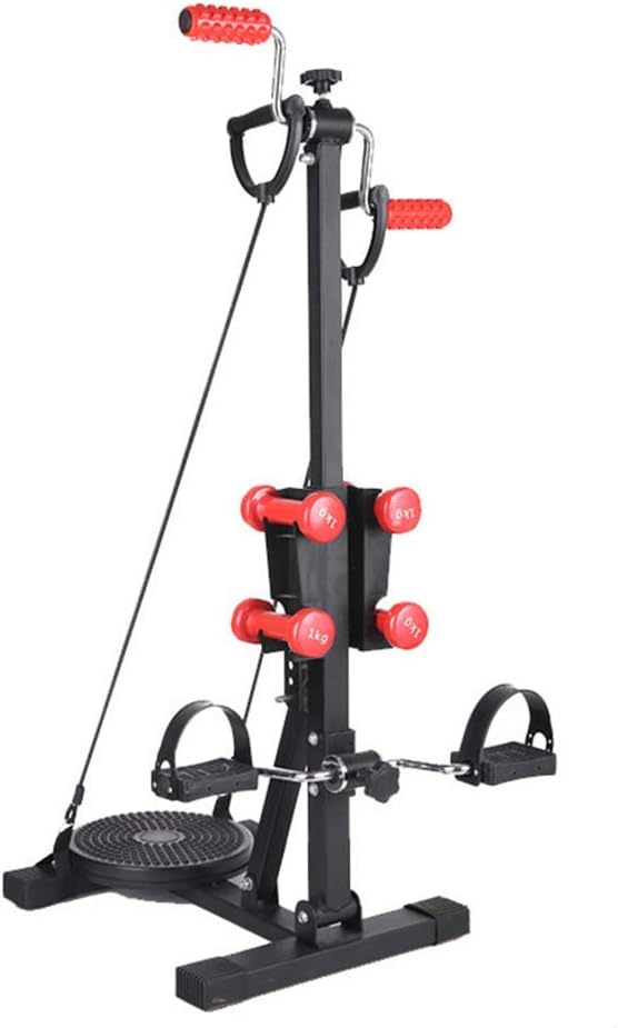 JHKGY Vertical Climber Home Gym, Climbing Machine Exercise Bike, for Home Body Trainer Stepper Cardio, Workout Training Non-Stick Grips Legs Arms Abs Calf