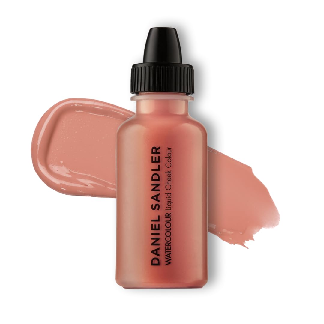 Daniel Sandler WATERCOLOUR LIQUID BLUSH 'GENTLE' – Lightweight, Buildable, Water-Resistant Formula for Cheeks, Lips & Eyes