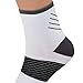 Plantar Fasciitis Sock - Compression Heel/Arch Support, Foot Sleeve, Ankle Socks (L/XL, White)