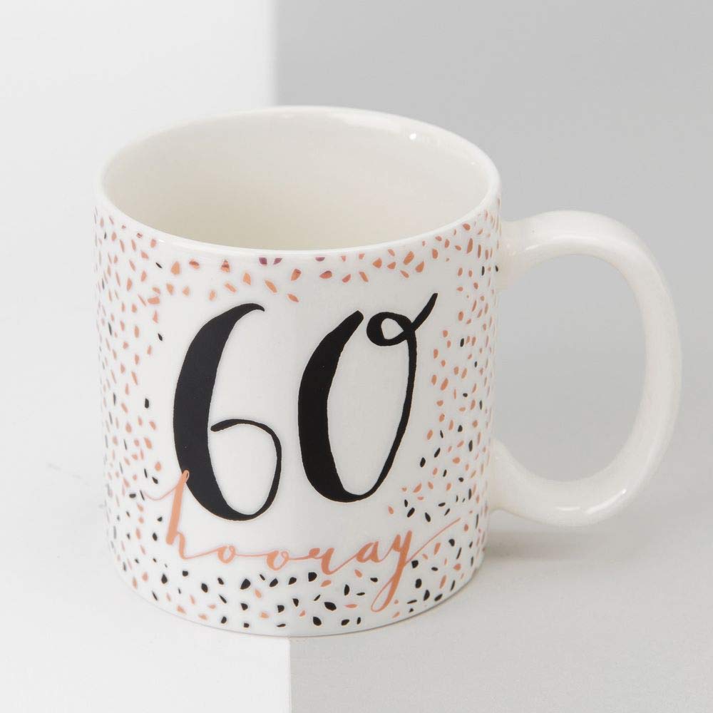 Widdop And Co Hotchpotch Luxury Ceramic Female Mug Rose Gold 60th Birthday Gift Boxed