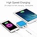 SINOELE Power Bank Compact Cell Phone Charger 10000mAh External Battery Dual Usb Universal for iPhone,iPad,Samsung (Blue)