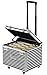 Vaultz VZ00685 Locking Mobile Rolling File Storage Chest, Letter/Legal Wheelie Case, 2 Combination Locks, 15.5 x 14.5 x 17.5 Inches, Black/White Stripe