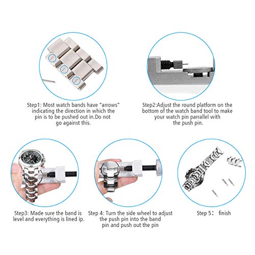 Watch Band Tool Kit - Watch Link Remover, Spring Bar Tool Set for Watch Repair and Watch Band Replacement - Thumbnail 2
