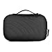 Solofish Small Makeup Brush Bag, Travel Cosmetic Bag for Women Makeup Bag with Brush Compartment Belt Strap Holder Removable Net Pocket for Travel Home Gift (Black)