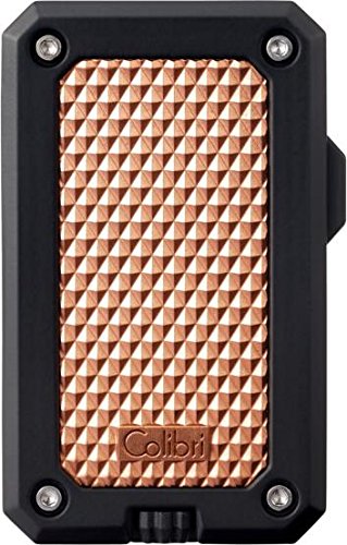 Colibri Rally Single Jet Flame Laser Lighter (Matte Black & Rose Gold)