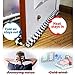 MAXTID Double Door Draft Stopper 32 to 38 inches Sound Proof Blocker, Bottom Draft Guard for Reduce Under Door Air Noise Wind Light Window Breeze Blocker