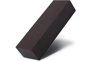 Ebony Wood Lumber, DIY Material, Ebony Lumber Wood Timber Handle Plate, Black Ebony Wood Craft Material for DIY Enthusiasts, 