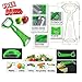 Corer Slicer Peeler and Divider Set Cuts 20 Thin Apple Slices For Kids Onion Slicer for Vegetables Tomato Potato Slicer with Bonus Julienne Peeler Slicer Zester Kitchen Gadgets