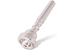 HERCHR Bach Trumpet Mouthpiece 3C, New Silver Gold Plated Trumpet Mouthpiece 3C Size for Musical Instrument Accessory