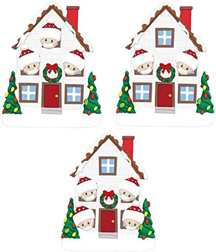 Amazon Co Jp パーソナライズされたクリスマスオーナメントレジンファミリーメンバーdiy手書き名マスク雪だるまクリスマスツリーペンダント ホーム キッチン