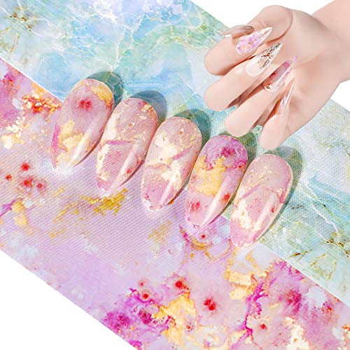 Marble Nail Foil Transfer Sticker, Marble Nail Art Stickers Nail Foils