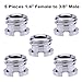 Sunmns 1/4 inch and 3/8 inch Converter Screw Adapter Mount Set for Camera/Tripod/Monopod/Ballhead/Light Stand
