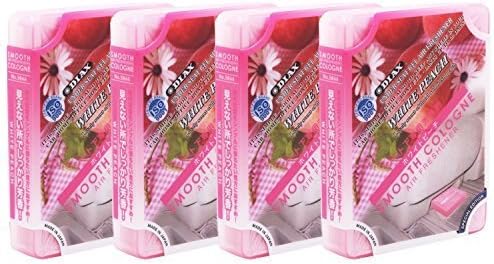 4-PACK Home/Office/ Car/Auto Smooth Cologne White Peach Scent Air Freshener JDM Genuine Diax Japan by DIAX SMOOTH COLOGNE