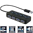 Sabrent 4-Port USB 3.0 Hub with Individual Power Switches and LEDs (HB-UM43)