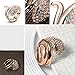 Winter.Z Noble and Elegant Ladies Jewelry Popular Explosion Models Austria Crystal Rose Gold Blue Eye Snake Ring Wedding