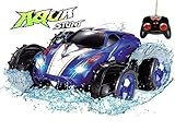 Click n' Play Land & Water Amphibious RC Remote Control Car, 200 Ft Range - Blue
