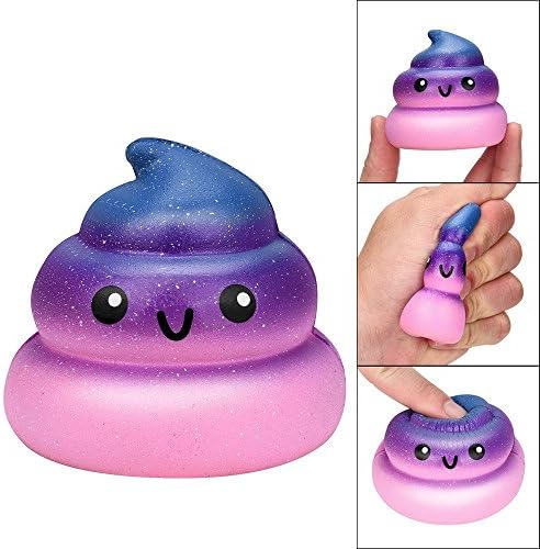 YKA Squishy Toy, Charm Slow Rising Stress Reliever Toy Exquisite Fun Galaxy Poo Scented Squishy Super Funny