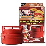 As-onTV XM00099 Stufz Stuffed Press Sealed Sliders Regular Burgers Pat, red