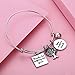 Udobuy Teacher Bangle Bracelet-Teacher Gift, Show Your Teacher Appreciation Thank You Gifts for Teachers Graduation Gifts for Teacher