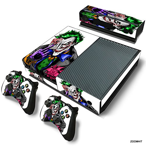 ZoomHit Xbox One Console Skin Decal Sticker The Joker + 2 Controller & Kinect Skins Set