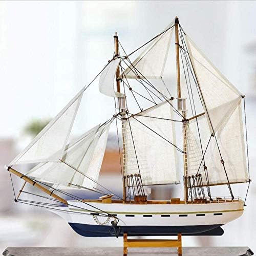 Diy木製ヨットモデル船のボート作り手作り収集家の装飾おもちゃオフィスデスク 贈呈