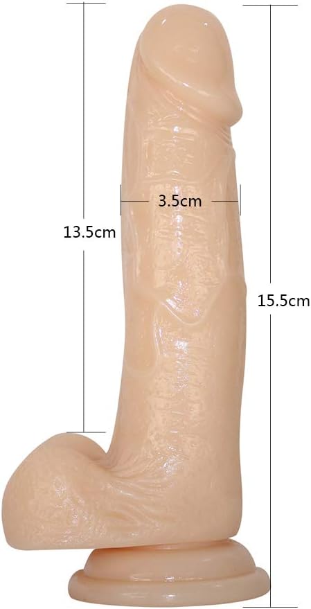 Dihouse Skin Color Soft Silicone Simulation Small Size 6 Inch S'uc-Tion Cup Dìdlõs Ma'ssa-ger for Couple