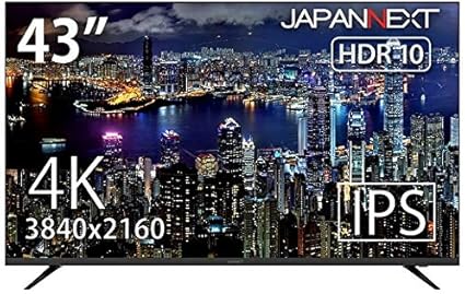Amazon 43型ﾜｲﾄﾞ 4k液晶ﾓﾆﾀｰ Ipsﾊﾟﾈﾙ Jn Ips4300tuhdr Japannext ディスプレイ 通販