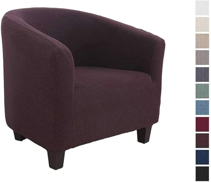WLVG European Style Club Chair Slipcover, Jacquard Tub Chair Cover