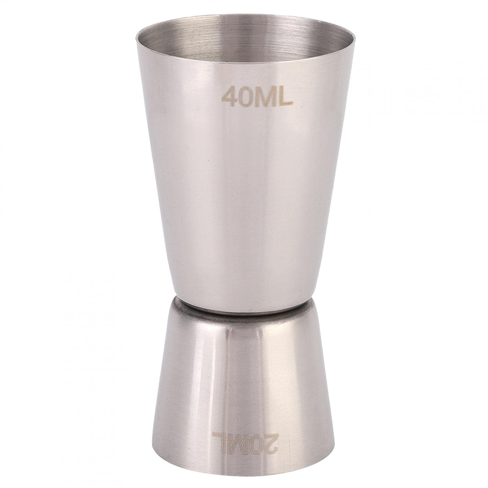 Bar Jigger, Cocktail Measuring Jigger, Bar Measuring Cup, Liquor Measuring Cup, Bartender Jigger, 304 Stainless Steel Wine Tool Measuring Cup Double Cocktail Jigger for Bar(40/20cc)