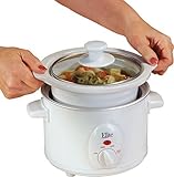 MaxiMatic Elite Cuisine Mini Slow Cooker #MST-250XW – 1.5 Quart Capacity – White