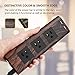 Surge Protector Power Strip 10 ft Extension Cord 3 Outlet 2 USB Wood Grain Desktop Charger Fire-Retardant with Fastening Cable Tie for iPhone iPad Computer SUPERDANNY