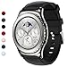 Gear S2 Classic Bands, Gear Sport Band Silicone Strap Quick, Black, Size 20mm