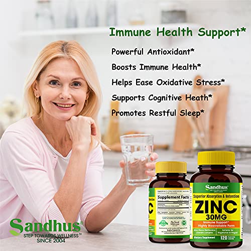 Zinc 30 mg Zinc Methionine Highly Absorbable BioAvailable Antioxidant