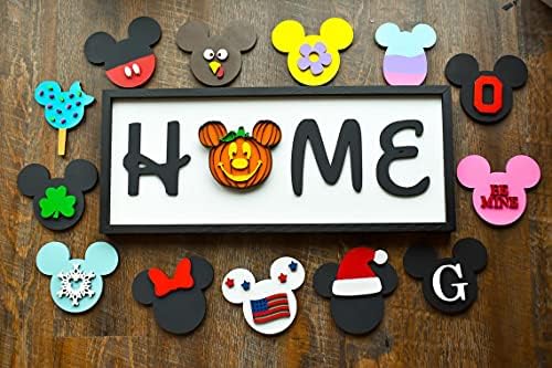 Interchangeable home welcome sign with letter ckey, priced at $35.59.