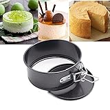 iPstyle 5 Inch Springform Pan Non Stick Cheesecake Pan Springform Cake Pan Fruit Cake Tins Leakproof Cake Pan Bakeware Loose Base Cake Baking Tin Interlocking Bakeware