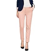 Hybrid & Company Womens Ultra Comfy Stretch Slim Fit Trousers Chino Pants with Pocket