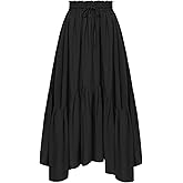 Scarlet Darkness Maxi Skirts for Women High Waist Renaissance Skirt Long Skirt with Pockets