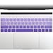 Allinside Ombre Purple Keyboard Silicone Cover for MacBook Pro 13