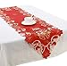 Grelucgo Embroidered Christmas Holiday Table Runner Scarf 15” X 68”