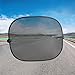 BLuesim Car Sunshade, Windshield Car Sun Shade for Kids Child Passenger, Side Rear Cling Sunshade with Sun Glare UV Rays and Heat for Vehicle SUV Driver Grey