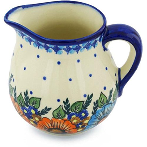 Click Here to See More Images Ceramika Bona H0675H Polish Pottery Ceramic Pitcher Hand Painted, 46-Ounce