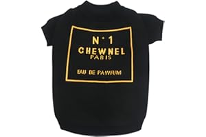 Everything Chic Designer Dog Clothes Sweater Shirt Outfit Small XS Teacup Cute Dogs Puppies French Bulldog Dachshund Chihuahua Cats Maltese Boy Girl (Medium, Chewnel)