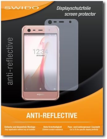 2 x SWIDO® Screen Protection Film Sharp Aquos Mini SHV38 Screen Protection "AntiReflex" anti-glare