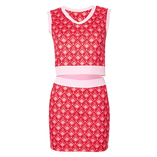 Dames 2-delige mouwloze trui vest met mini-rok set Argyle geruite gebreide kleding bodycon jurk - Image 7