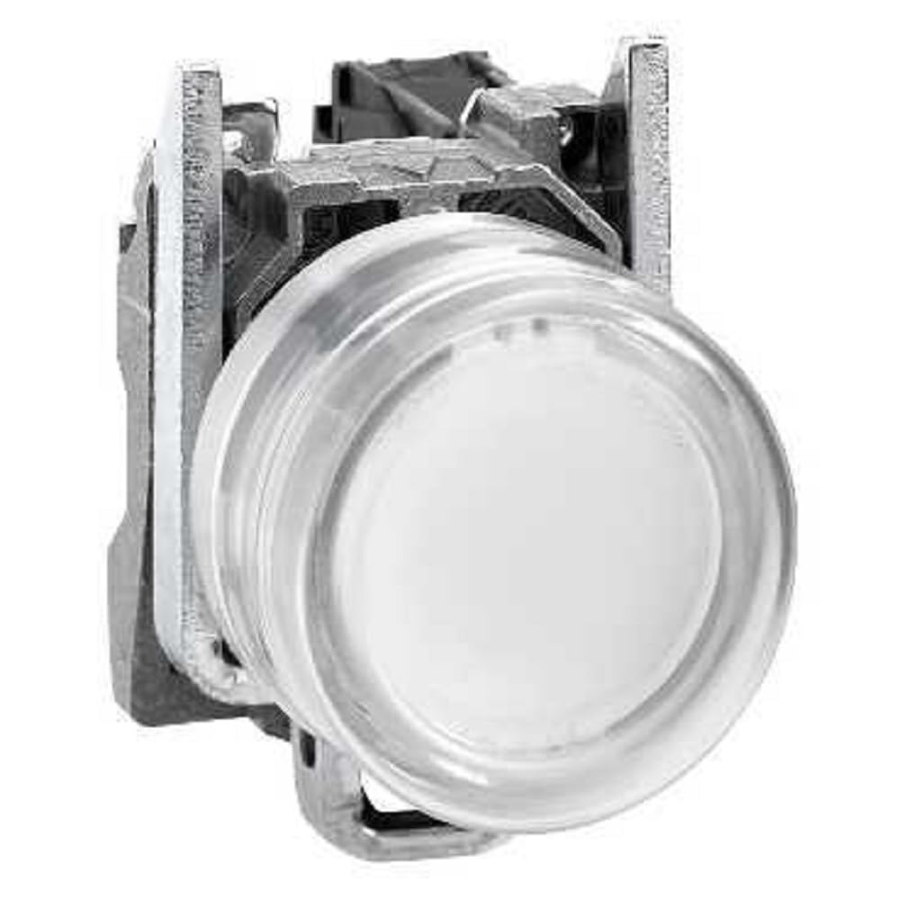Schneider Electric XB4BP181EX Pushbutton White, White Pushbutton Ø 22 - Spring - 1 No - Atex